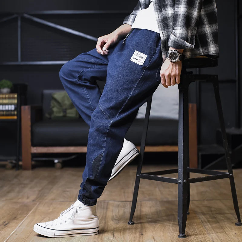 Men’s Relaxed Fit Cargo Harem Jeans