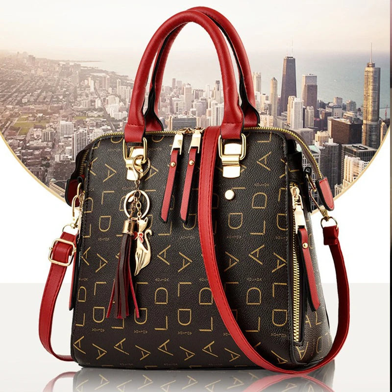 Elegant Tassel PU Leather Tote