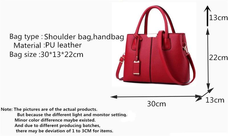 Luxury Women’s PU Leather Designer Tote – Versatile Fashion Shoulder Bag