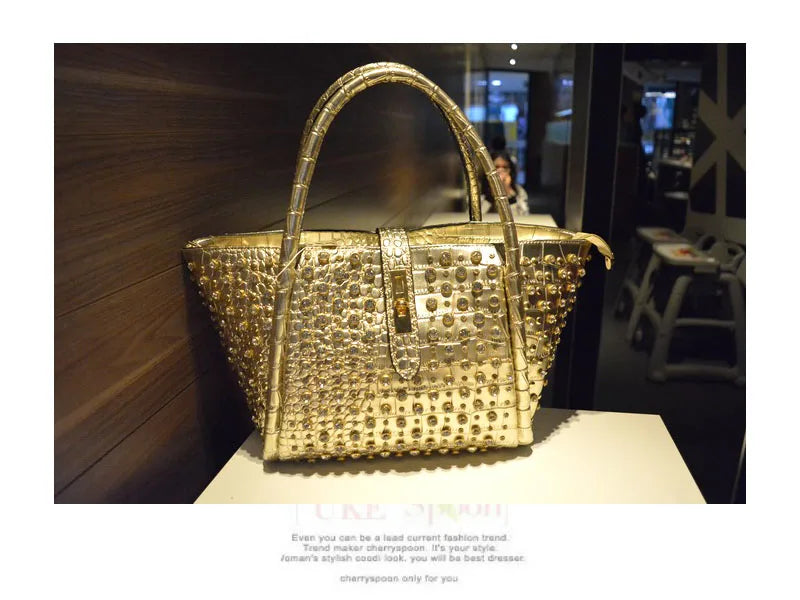 iPinee Rhinestones Crossbody Bags For Women Patent  Leather Luxury Handbags Women Bag Designer Ladies Messenger Bag Sac A Main