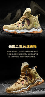 RAX Men Hiking Shoes winter Waterproof Outdoor Sneaker Men Leather Trekking Boots Trail Camping Climbing Hunting Sneakers Women
