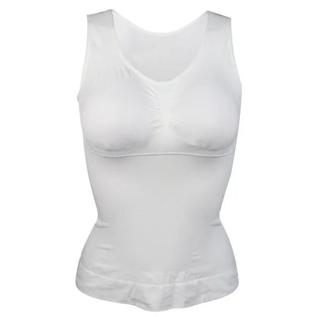 Women’s 2-in-1 Tummy Control Shapewear Tank Top with Padded Bra