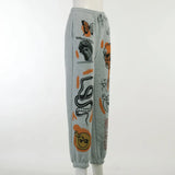 Women's Hippie Cartoon Print Joggers
