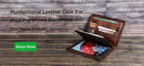Macbook Pro Air 13 iPad Pro 13 12.9 Portfolio File Folder Cow Leather Cover Organizer Travel Business Office Document Briefcase