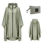 Women's Elegant Waterproof Poncho Raincoat – All Sizes