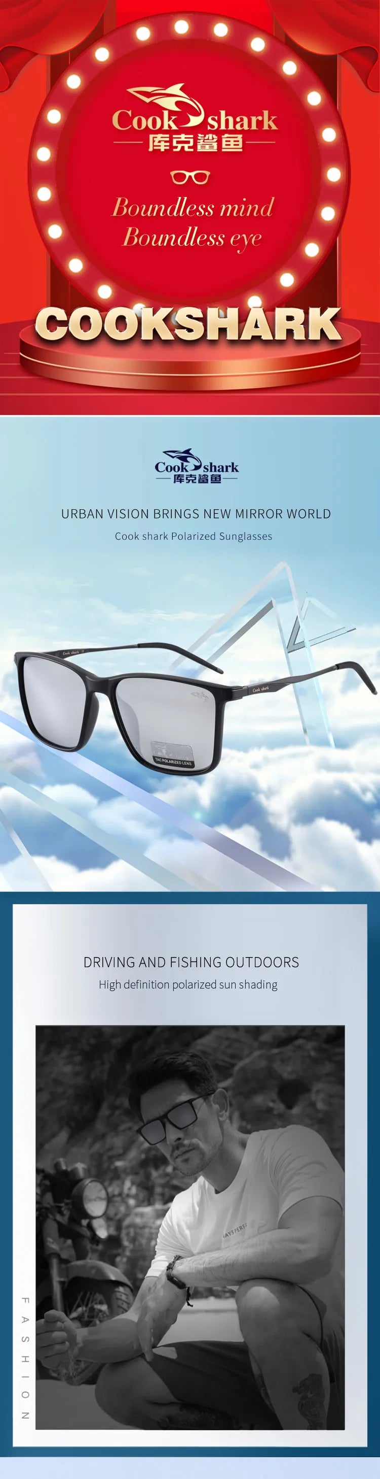 Cook Shark Polarized Sunglasses | UV400 & Photochromic
