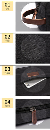 Men's Canvas Travel Wash Toiletry Bag Women Cosmetic Makeup Beauty Necessaries Bag Waterproof Dopp Kit Shaving Organizer Handbag