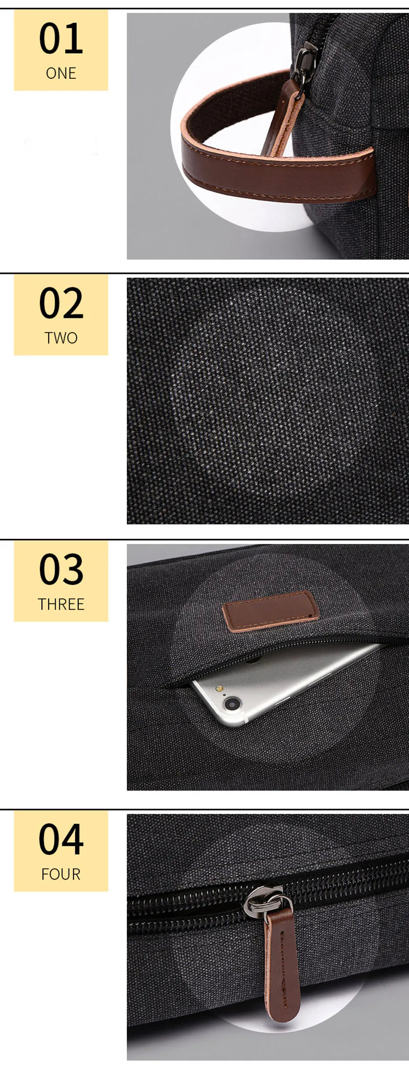 Men's Canvas Travel Wash Toiletry Bag Women Cosmetic Makeup Beauty Necessaries Bag Waterproof Dopp Kit Shaving Organizer Handbag