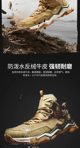 Rax Men Hiking Shoes Waterproof Outdoor Sports Sneakers for Men Trekking Shoes Lightweight Mountain Climbing Shoes Men Antislip