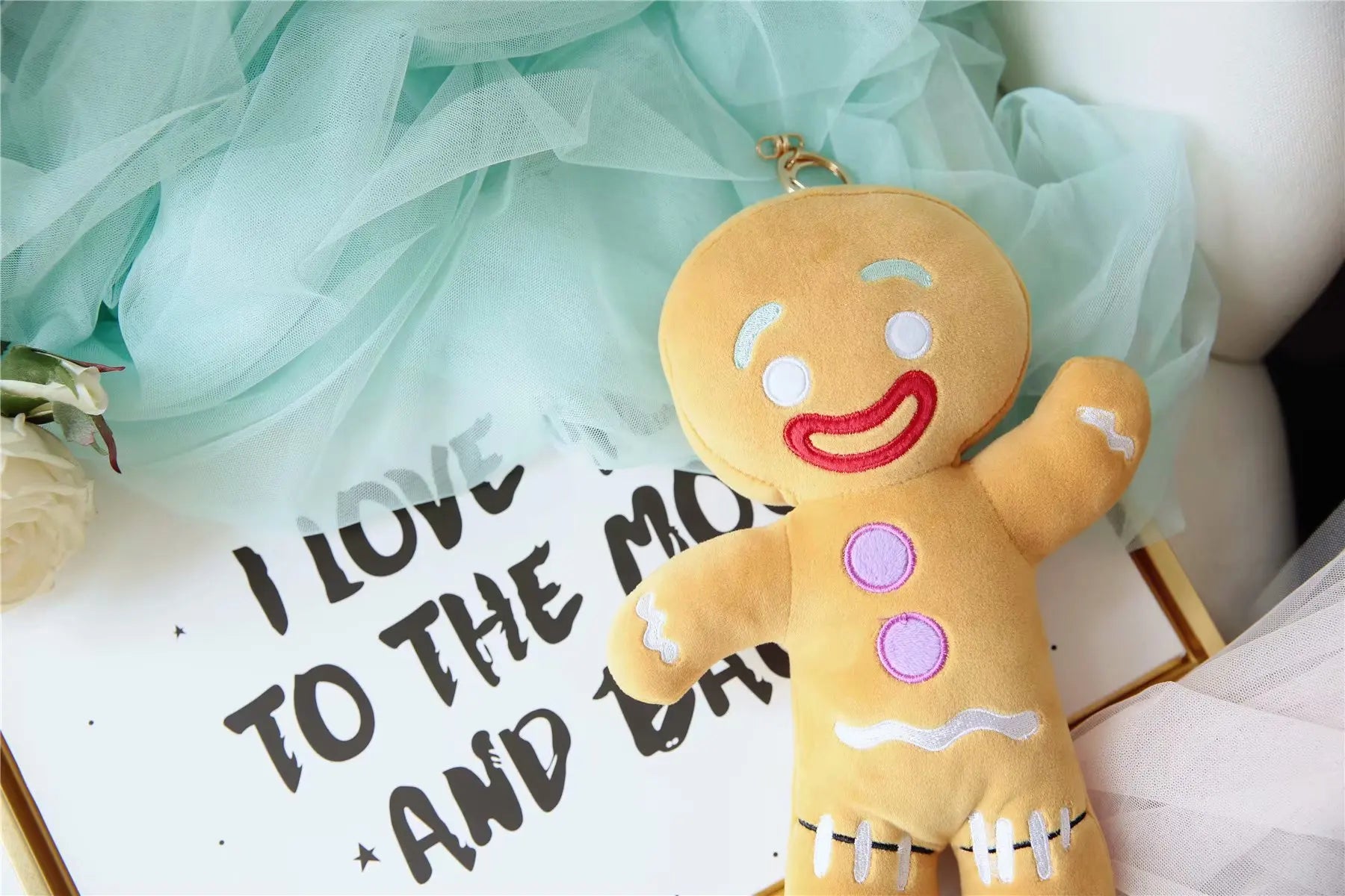 Gingerbread Man Plush Toy – Soft Stuffed Doll Gift