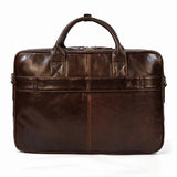 Men Briefcase Genuine Leather Laptop Bag 14 15.6" PC Doctor Lawyer Computer Bag Cowhide Male Briefcase Leather Men Business Bag