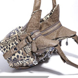 Angel Kiss Women Handbags Leopard Bag Top-handle Handbag Fashion Satchel Dumpling Pack Shoulder Bag Tote Bag Hobos Large Purse