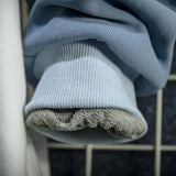 Japanese Style Cat Print Patchwork Hoodie
