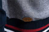 Spliced Streetwear Cardigan – High-Quality USA-Made Cotton Zip Sweater
