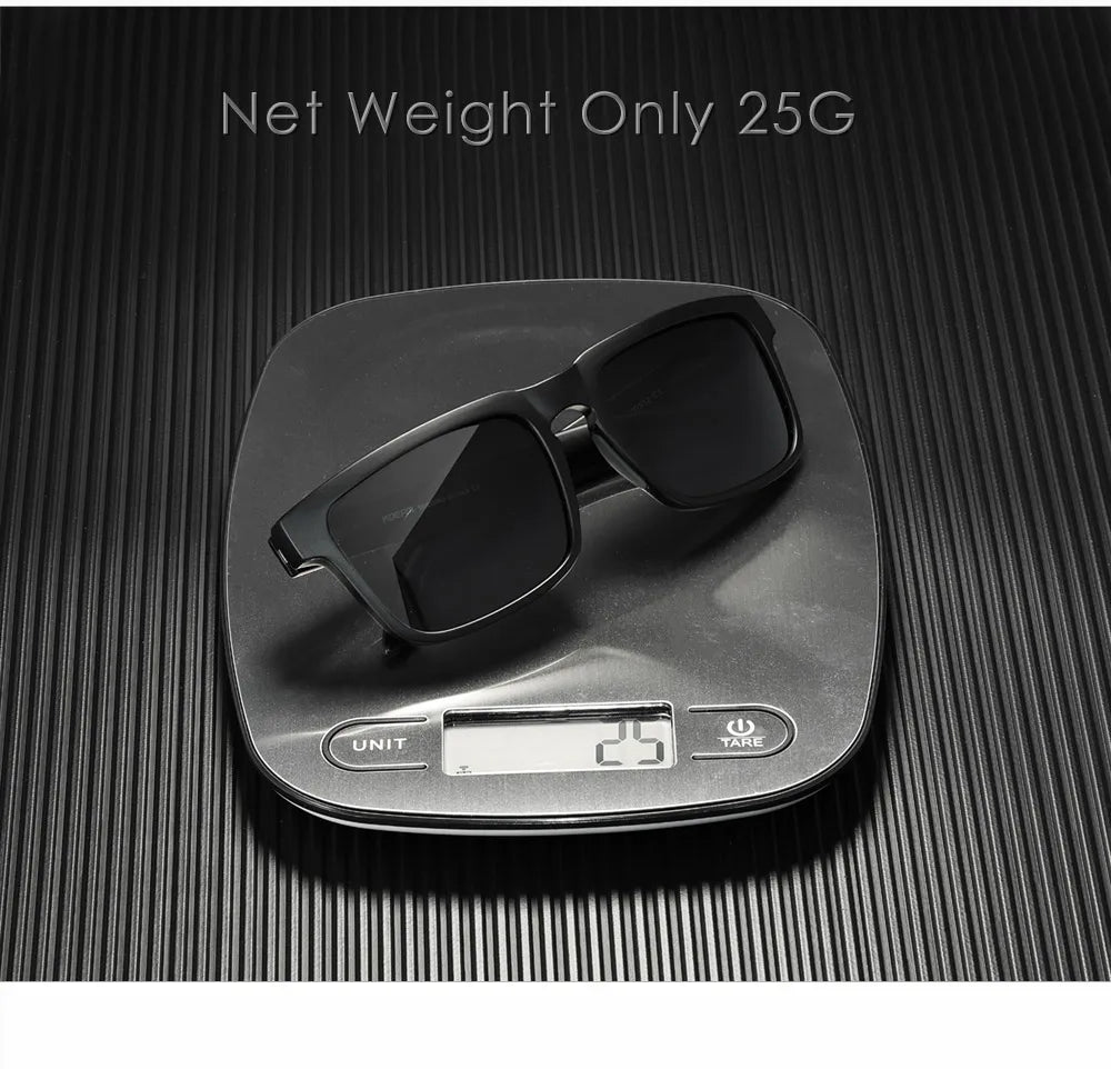 KDEAM Men's Polarized Sunglasses Square Casual Outdoors Sun Glasses Women Unisex Sunglass For Couple With New Package