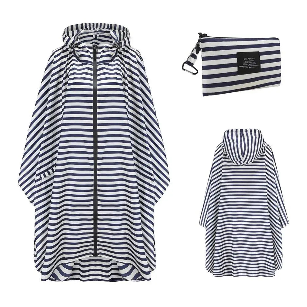 Women's Oversized Waterproof Rain Poncho – Windproof