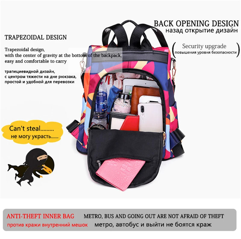 Women's Oxford Backpack with Organizer Pockets