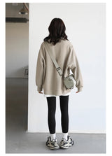 Women's Relaxed V-Neck Cotton-Blend Cardigan