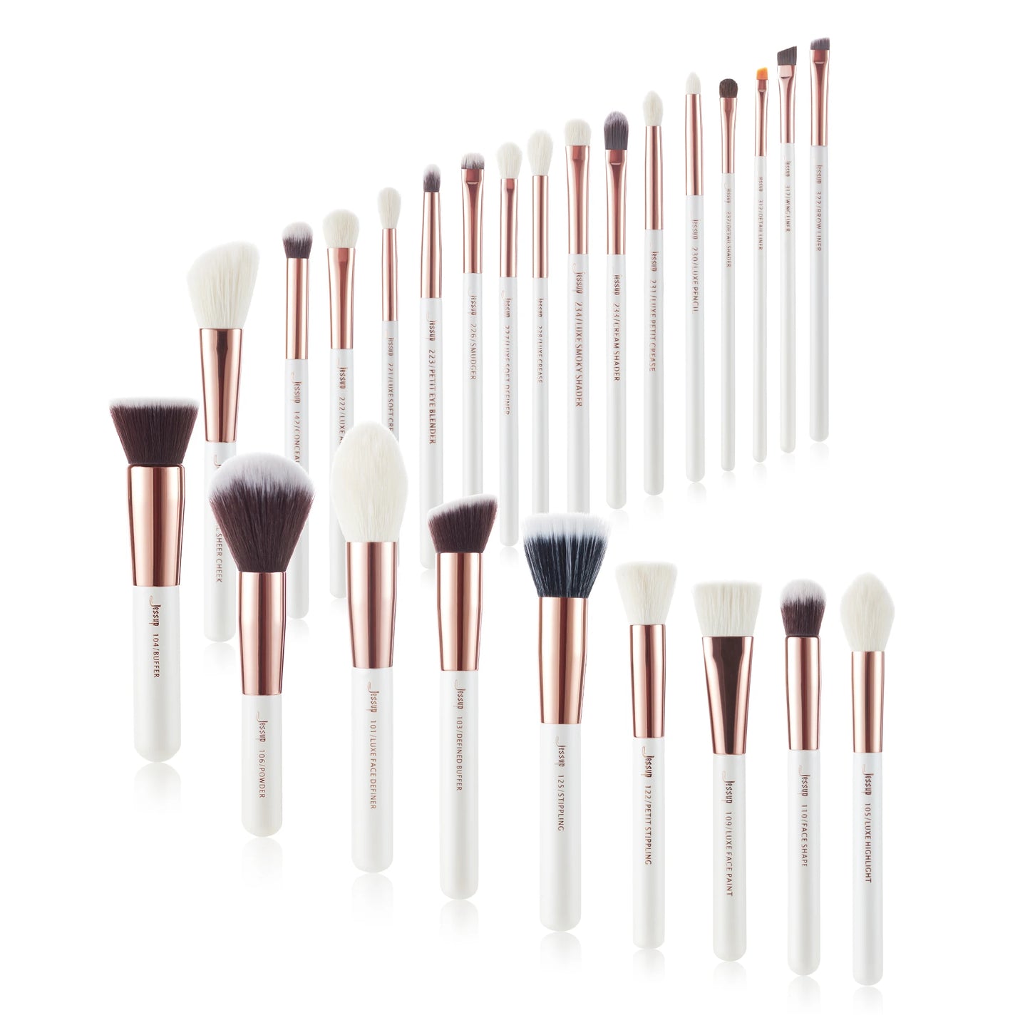 Jessup Professional Makeup Brushes Set 25pcs Powder Foundation Eyeshadow Concealer Blusher Brush Makeup Cosmetic Kits T290
