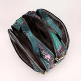 Women's Floral Nylon Crossbody Shoulder Bag