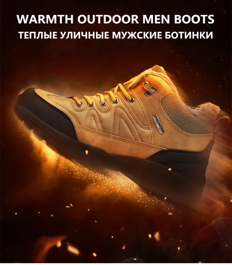 All-Terrain Waterproof Leather Winter Boots