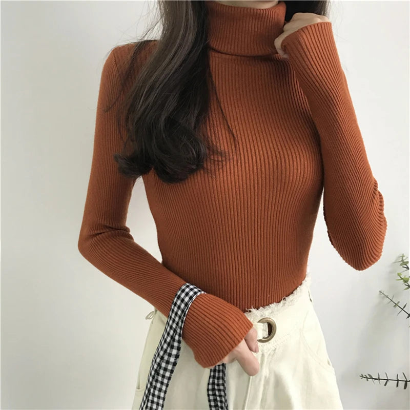 Women’s Ribbed Turtleneck Sweater