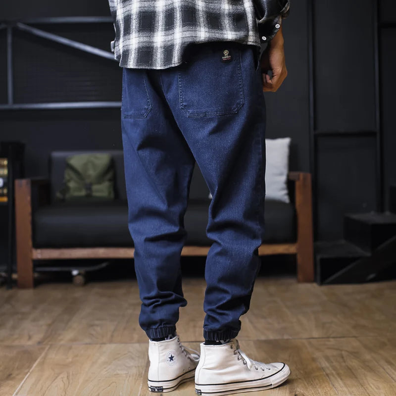 Men’s Relaxed Fit Cargo Harem Jeans