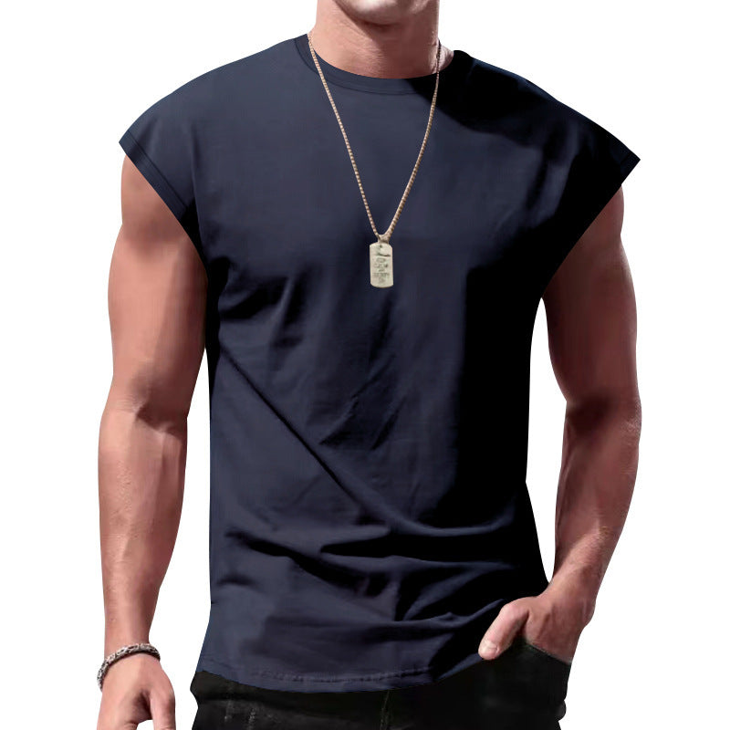 Men's Loose Short Sleeve T-Shirt — Round Neck Casual Summer Top