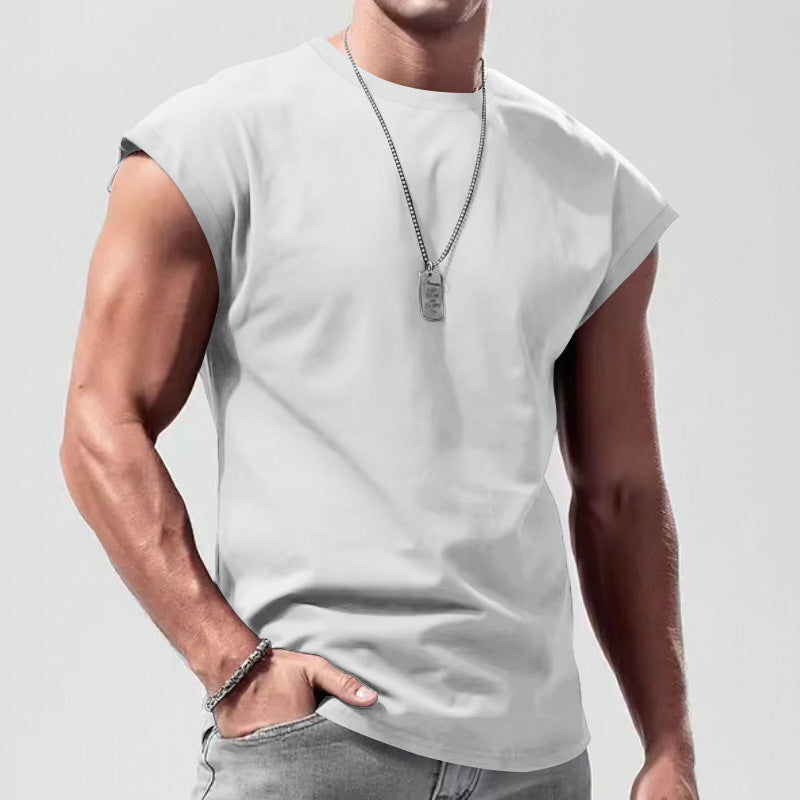 Men's Loose Short Sleeve T-Shirt — Round Neck Casual Summer Top