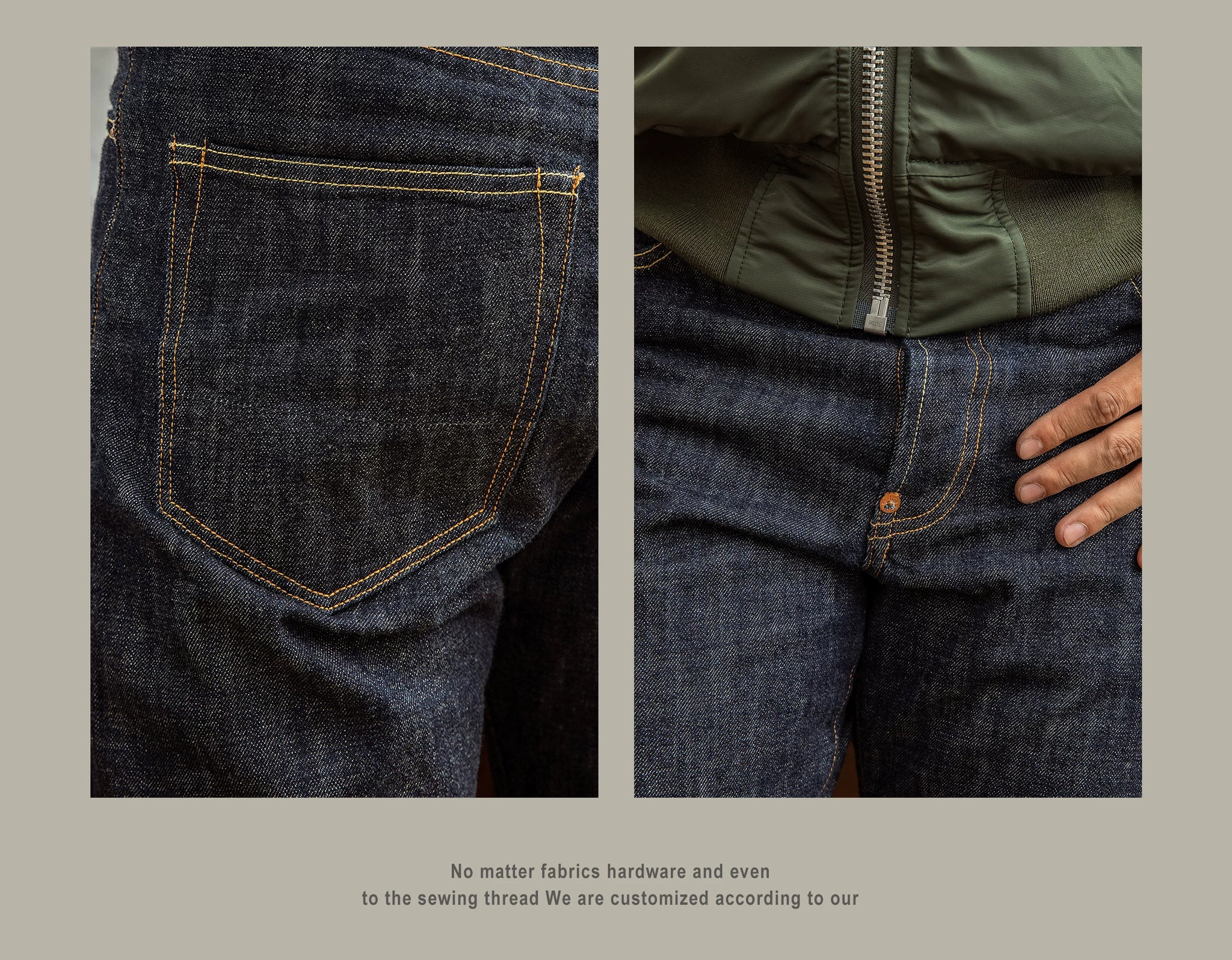 RedTornado 14oz Raw Indigo Selvedge Jeans – High Waist Loose Fit
