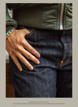 RedTornado 14oz Raw Indigo Selvedge Jeans – High Waist Loose Fit