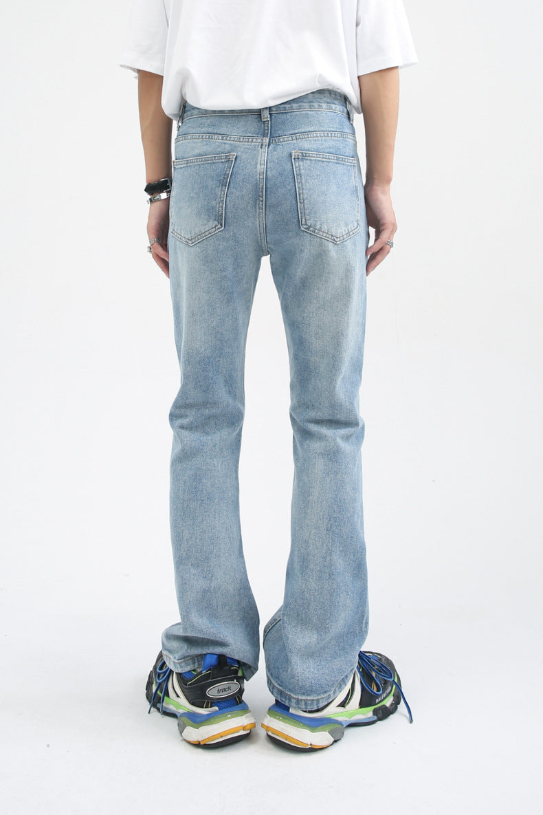 Men's Vintage Loose Denim Jeans | Streetwear Style