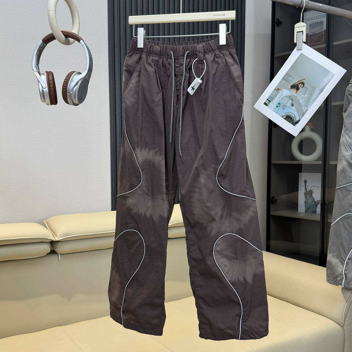 Men's Loose Fit Elastic Waist Cargo Pants