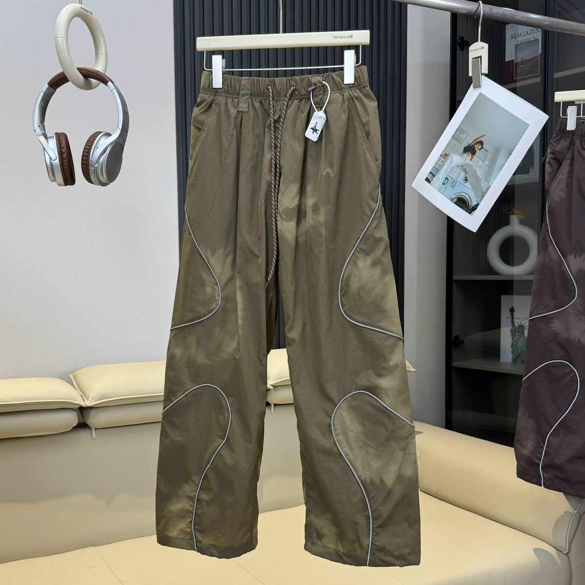 Men's Loose Fit Elastic Waist Cargo Pants