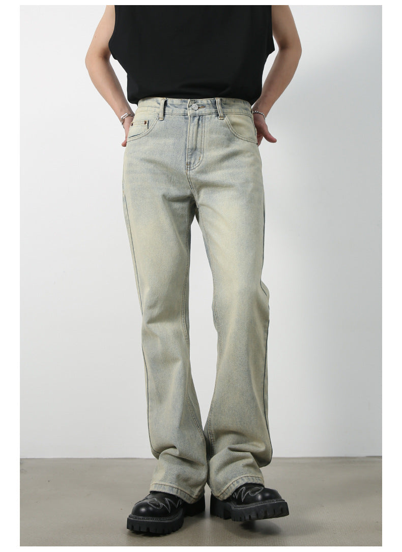 Men's Vintage Loose Denim Jeans | Streetwear Style