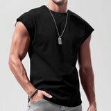 Men's Loose Short Sleeve T-Shirt — Round Neck Casual Summer Top
