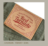 RT-511 Heavy Weight Indigo Selvage Washed 14oz Pants Sanforized Thick Raw Denim Jean Red Tornado