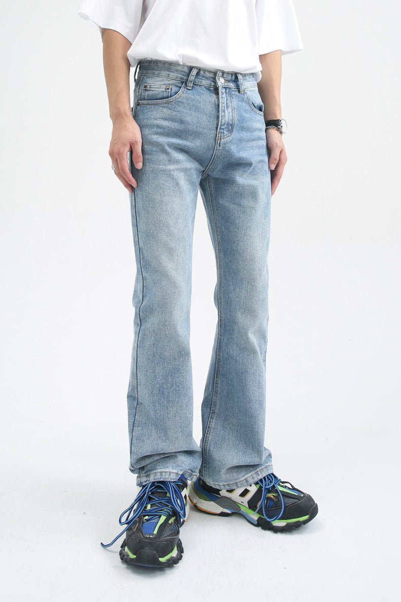 Men's Vintage Loose Denim Jeans | Streetwear Style
