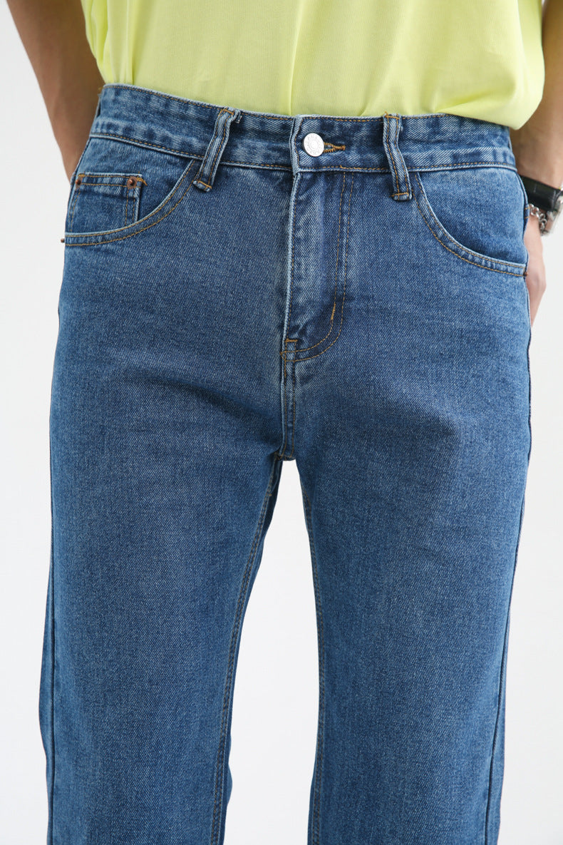 Men's Vintage Loose Denim Jeans | Streetwear Style