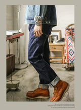 RedTornado Raw Denim Jeans – 16oz Heavyweight Indigo Selvage