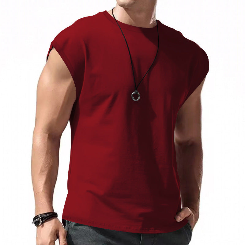 Men's Loose Short Sleeve T-Shirt — Round Neck Casual Summer Top