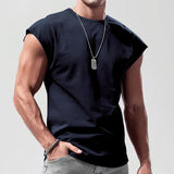Men's Loose Short Sleeve T-Shirt — Round Neck Casual Summer Top