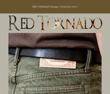 RT-511 Heavy Weight Indigo Selvage Washed 14oz Pants Sanforized Thick Raw Denim Jean Red Tornado