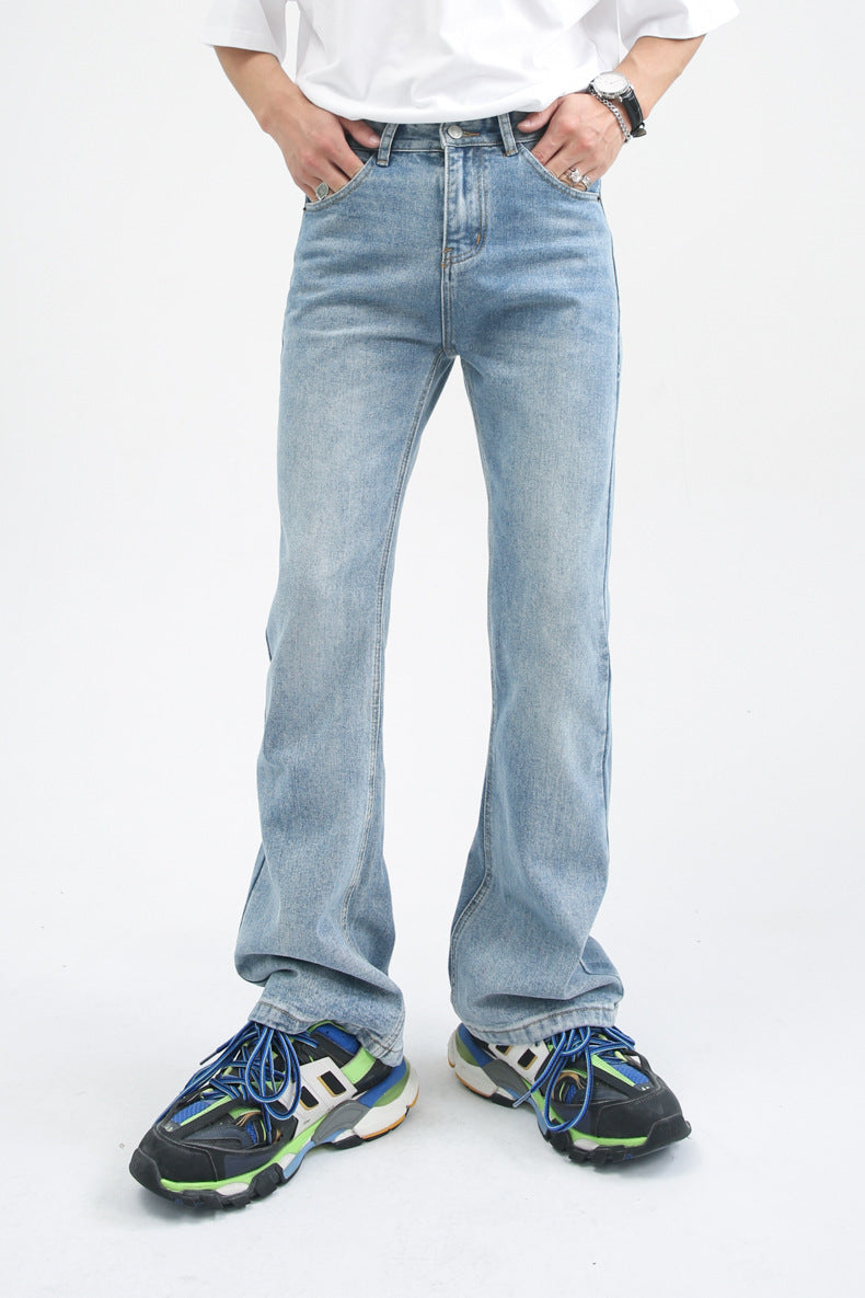 Men's Vintage Loose Denim Jeans | Streetwear Style