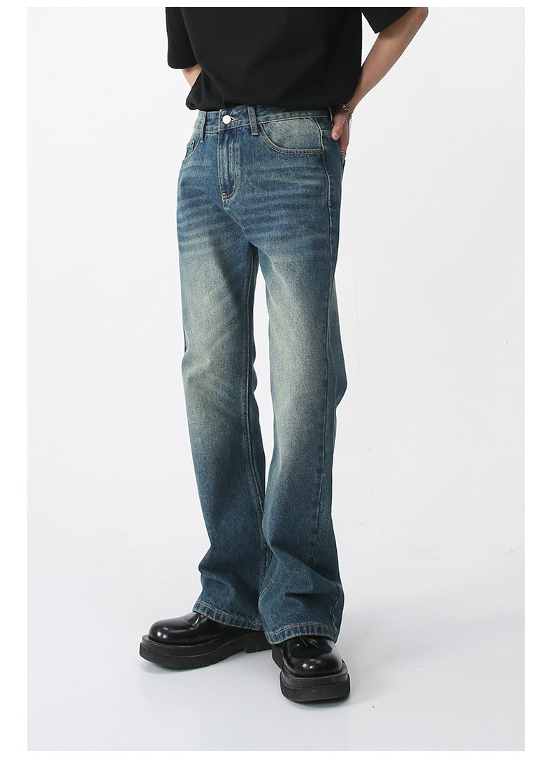 Men's Vintage Loose Denim Jeans | Streetwear Style