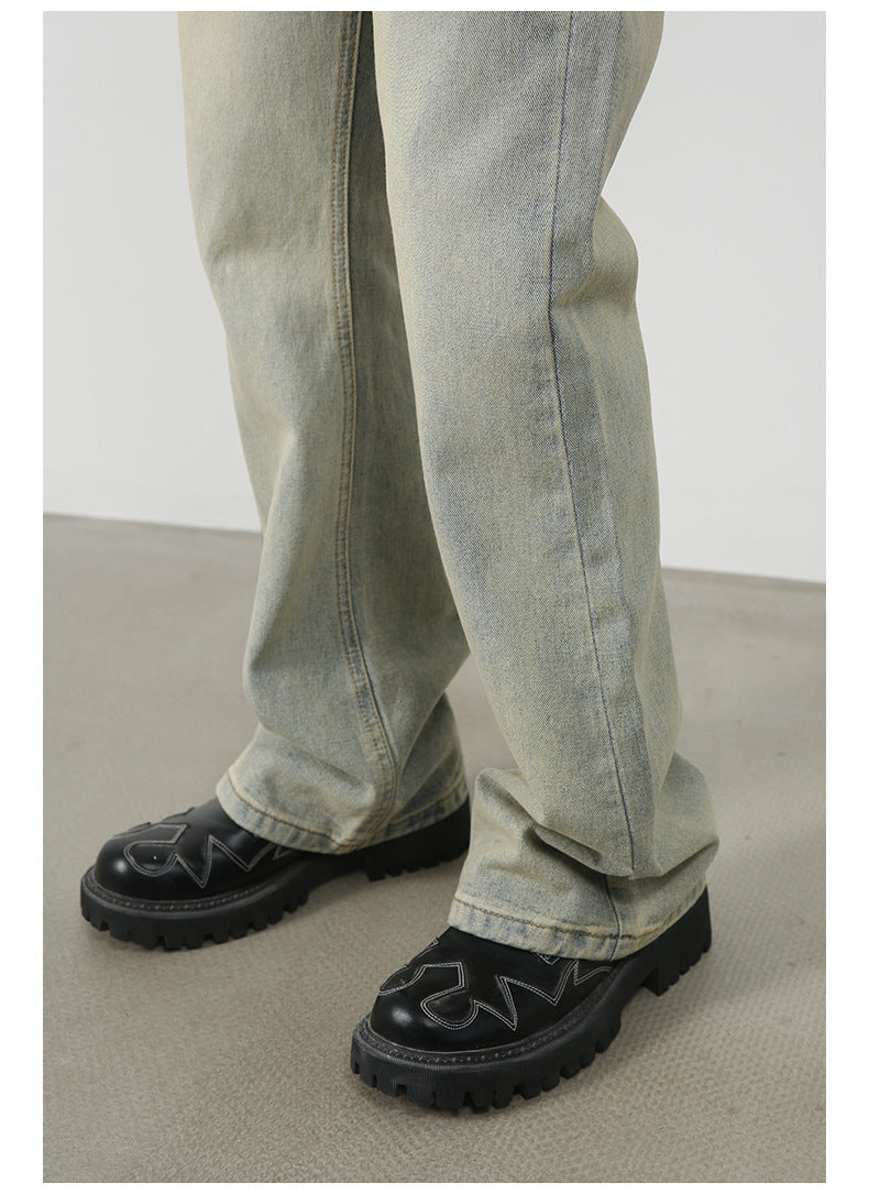 Men's Vintage Loose Denim Jeans | Streetwear Style