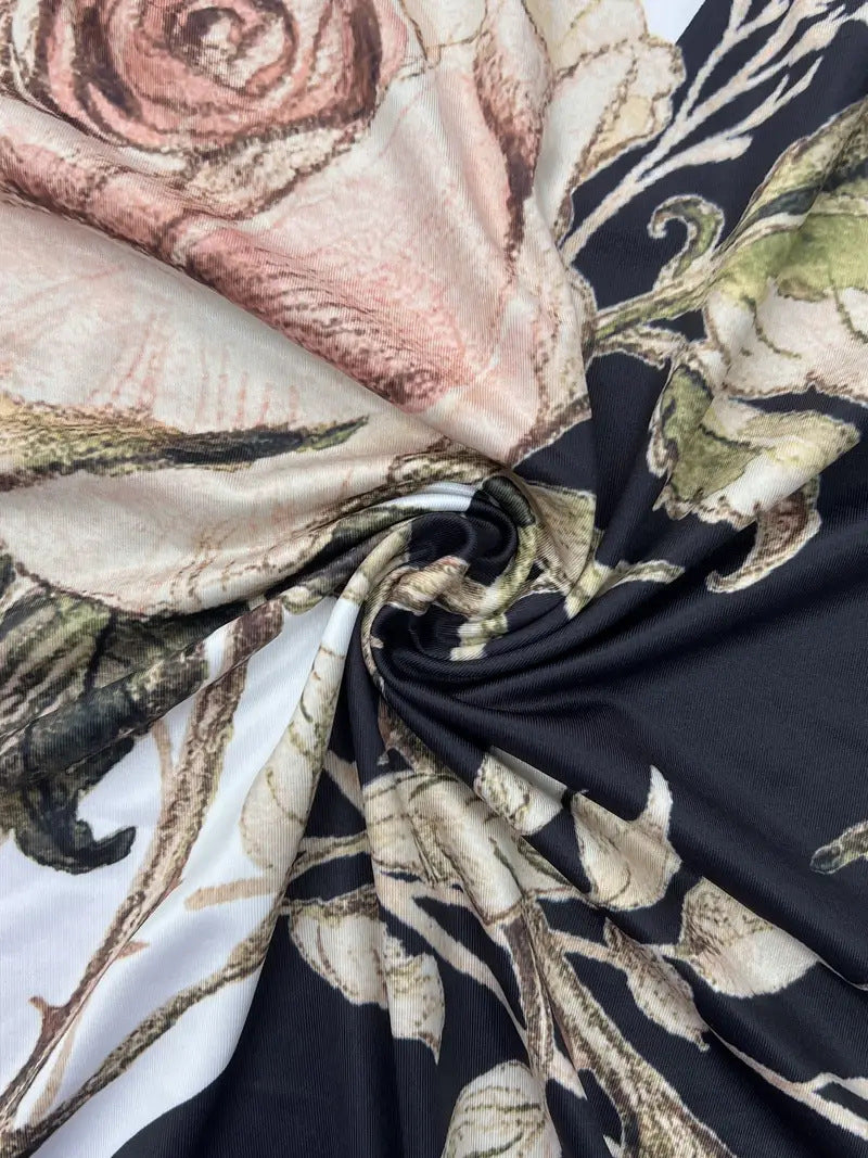 Floral Print Two-Piece Dress Set