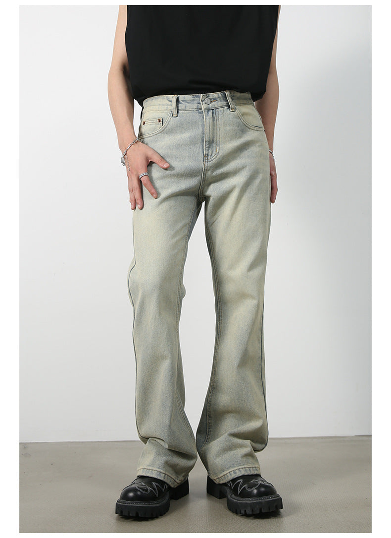 Men's Vintage Loose Denim Jeans | Streetwear Style