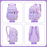 Corduroy Girls School Bags Korean Style Daily Backpack For Women lightweight bow Travel Backpacks Teenagers Casual Bags