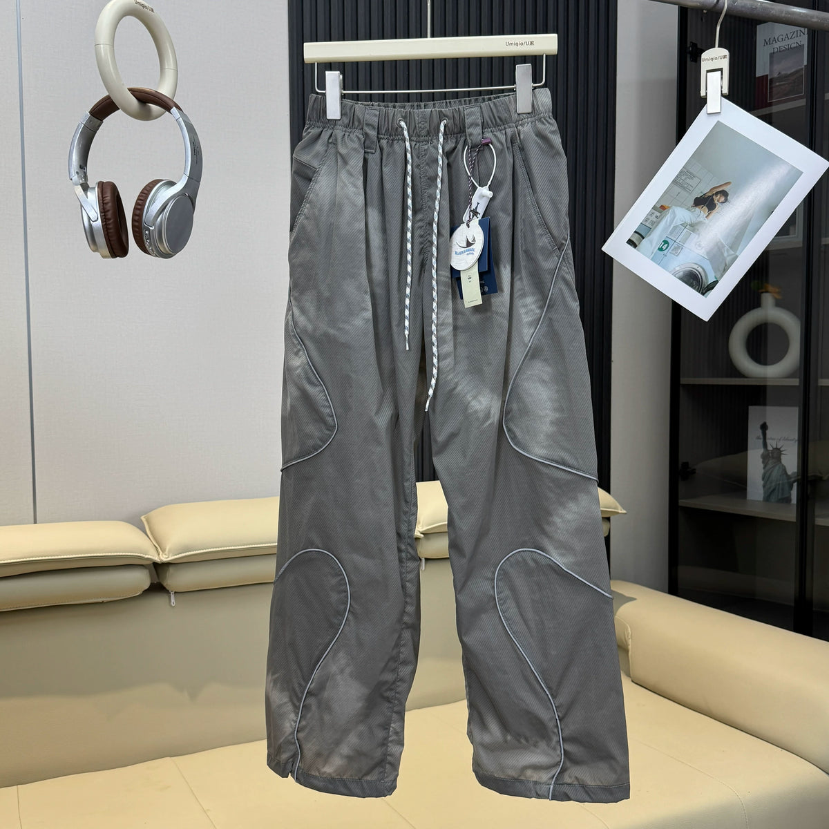 Men's Loose Fit Elastic Waist Cargo Pants